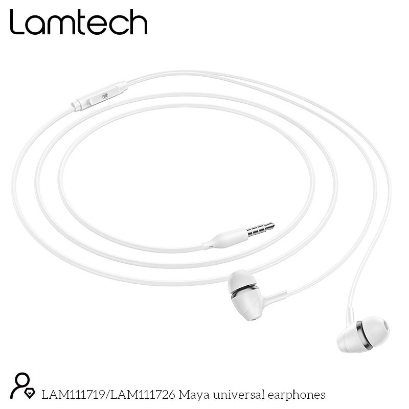 LAMTECH LAM111726 Ακουστικά με Μικρόφωνο Λευκό 0032272 LAMTECH LAM111726 Ακουστικά με Μικρόφωνο Λευκό 0032272