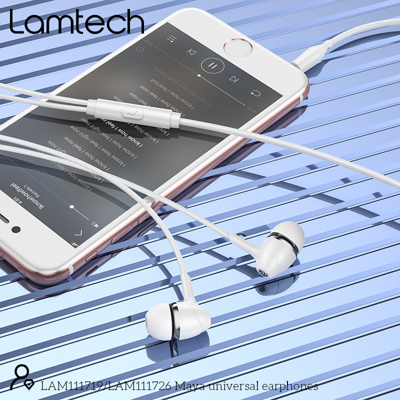LAMTECH LAM111726 Ακουστικά με Μικρόφωνο Λευκό 0032272 LAMTECH LAM111726 Ακουστικά με Μικρόφωνο Λευκό 0032272