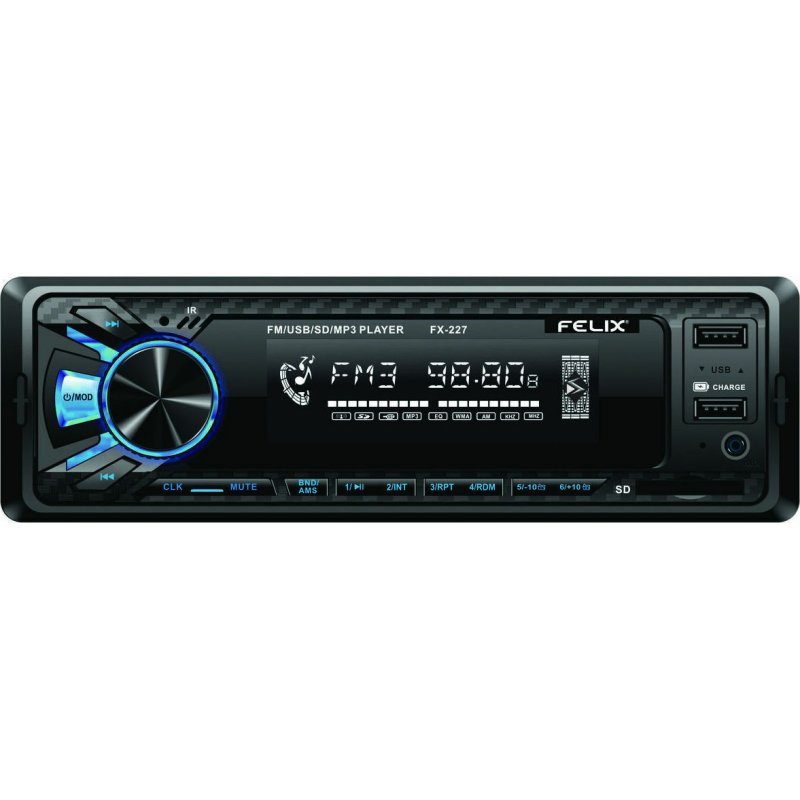 FELIX FX-227 Ηχοσύστημα Αυτοκινήτου Universal 1DIN (USB/AUX) 0032328 FELIX FX-227 Ηχοσύστημα Αυτοκινήτου Universal 1DIN (USB/AUX) 0032328