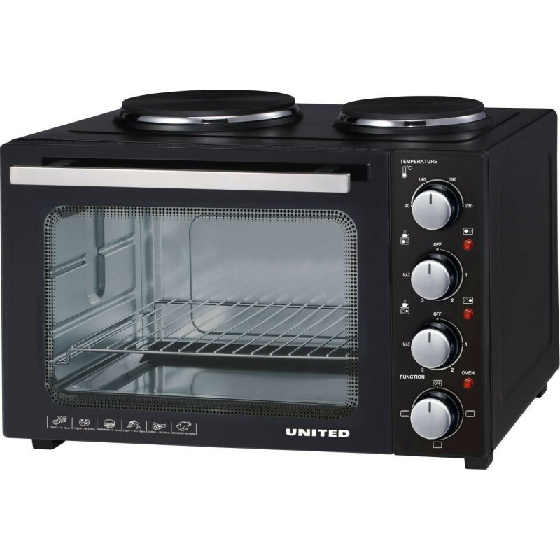UNITED EO-9738 Ηλεκτρικό Φουρνάκι 35lt με 2 Εστίες 0032553 UNITED EO-9738 Ηλεκτρικό Φουρνάκι 35lt με 2 Εστίες 0032553