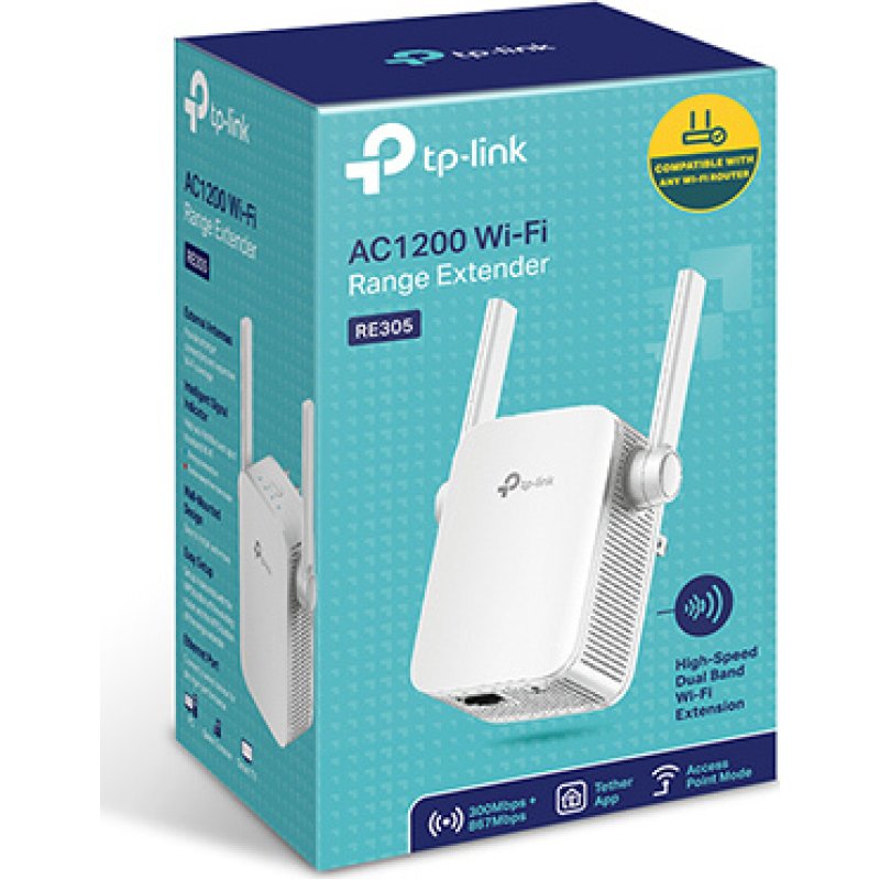 TP-LINK RE305 AC1200 Wi-Fi Range Extender dual band, Ver. 3.0 0033075 TP-LINK RE305 AC1200 Wi-Fi Range Extender dual band, Ver. 3.0 0033075
