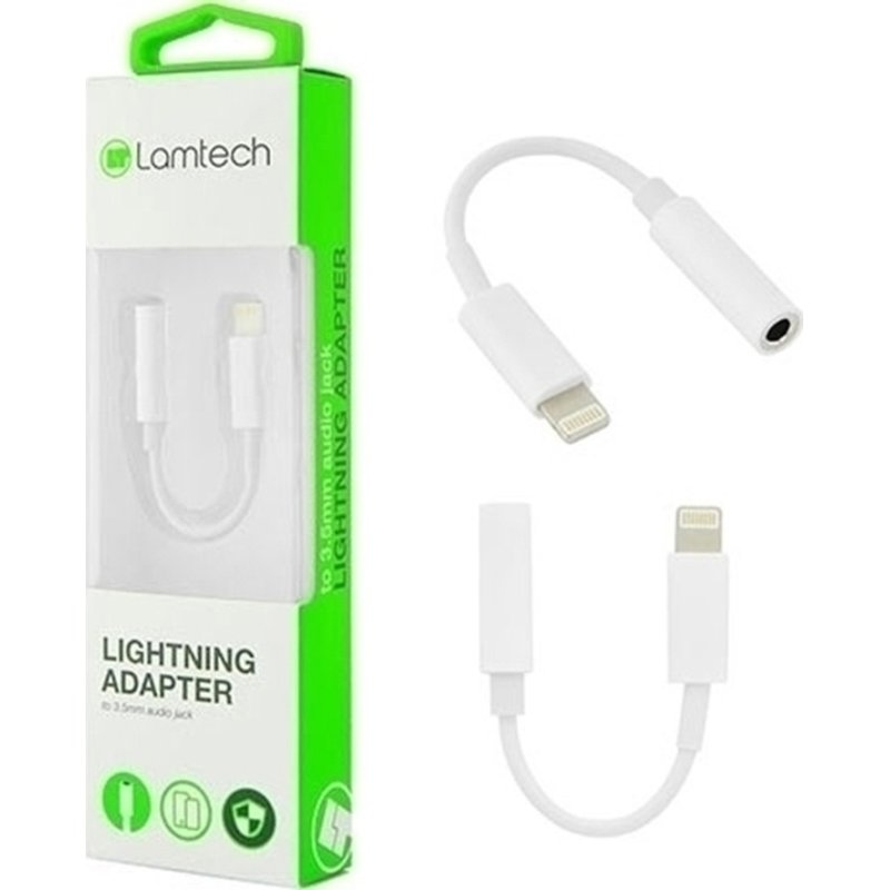 LAMTECH LAM063005 Μετατροπέας Lightning male σε 3.5mm female Λευκό 0033272 LAMTECH LAM063005 Μετατροπέας Lightning male σε 3.5mm female Λευκό 0033272