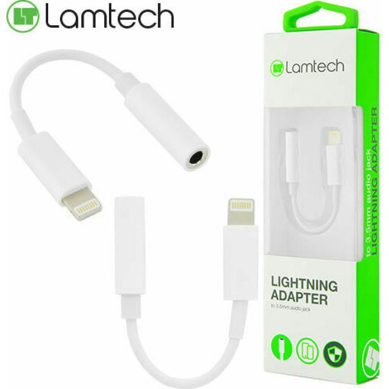 LAMTECH LAM063005 Μετατροπέας Lightning male σε 3.5mm female Λευκό 0033272 LAMTECH LAM063005 Μετατροπέας Lightning male σε 3.5mm female Λευκό 0033272
