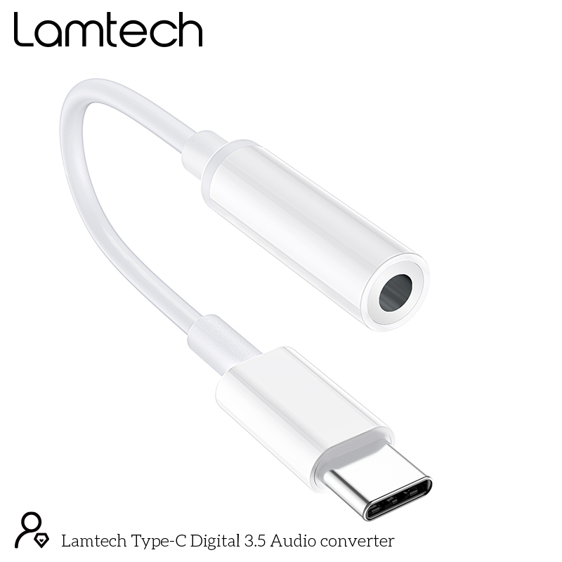 LAMTECH LAM023831 Μετατροπέας USB-C male σε 3.5mm female Λευκό 0033273 LAMTECH LAM023831 Μετατροπέας USB-C male σε 3.5mm female Λευκό 0033273