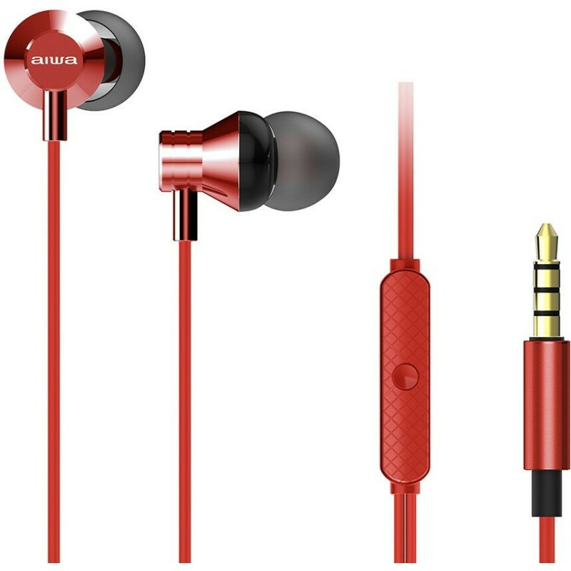 AIWA ESTM-50RD In-ear Handsfree με Βύσμα 3.5mm Κόκκινο 0033275 AIWA ESTM-50RD In-ear Handsfree με Βύσμα 3.5mm Κόκκινο 0033275