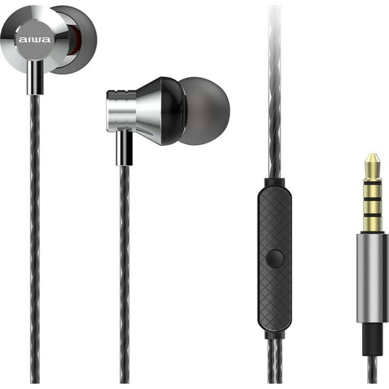 AIWA ESTM-50SL In-ear Handsfree με Βύσμα 3.5mm Silver 0033276 AIWA ESTM-50SL In-ear Handsfree με Βύσμα 3.5mm Silver 0033276