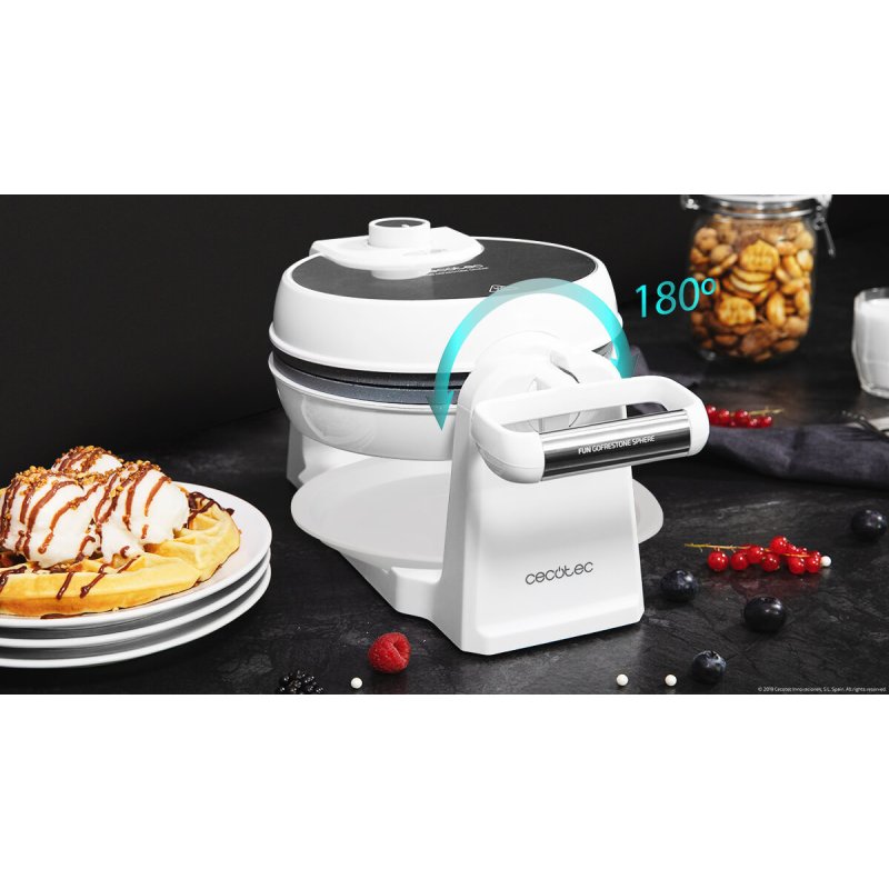CECOTEC FUN GOFRESTONE SPHERE Βαφλιέρα σε Στρογγυλό Σχήμα 1000W 0033488 CECOTEC FUN GOFRESTONE SPHERE Βαφλιέρα σε Στρογγυλό Σχήμα 1000W 0033488