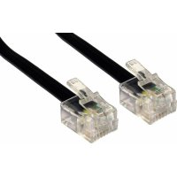 POWERTECH CAB-T010 Καλώδιο Τηλεφώνου RJ11 6P4C 5m Μαύρο 0033715