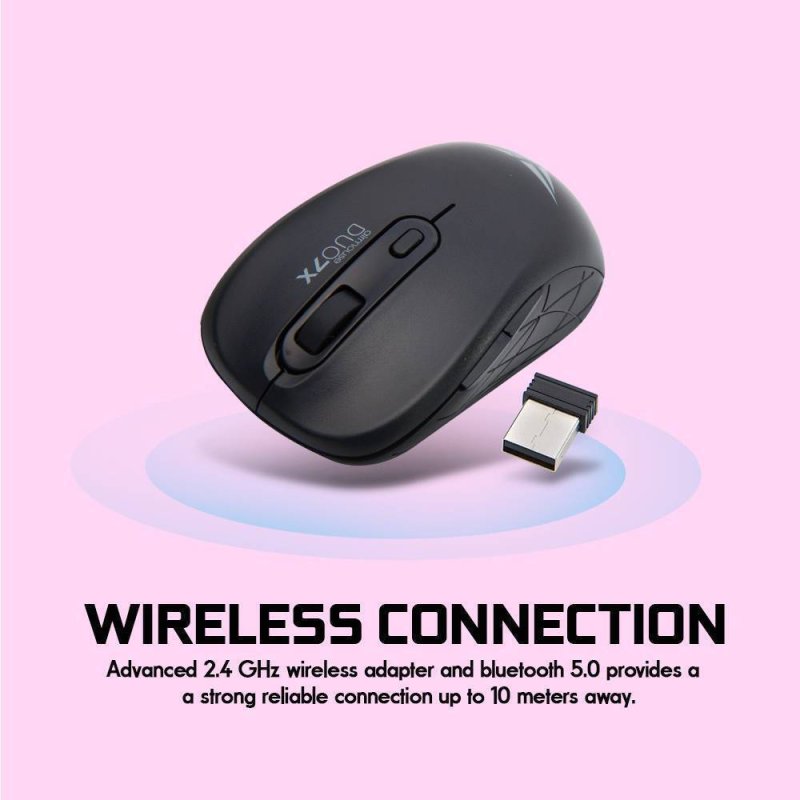 ALCATROZ AMD7XB Duo 7X Ασύρματο Bluetooth Ποντίκι Μαύρο 0033727 ALCATROZ AMD7XB Duo 7X Ασύρματο Bluetooth Ποντίκι Μαύρο 0033727