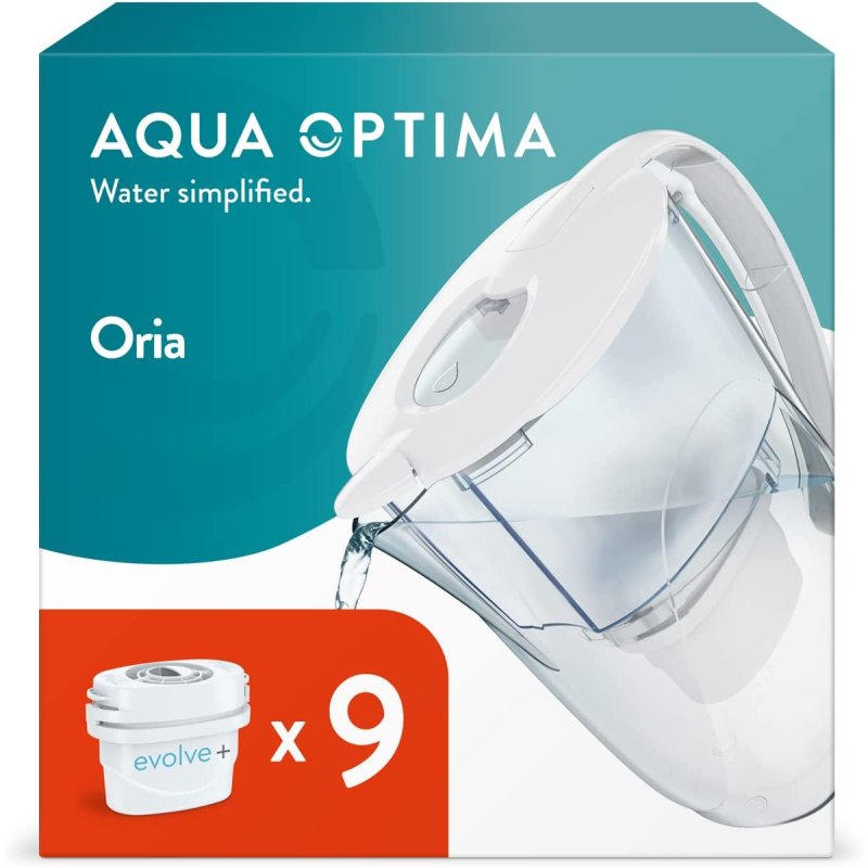 AQUA OPTIMA Oria EJ0630 (PJ0611) Κανάτα Φιλτραρίσματος Νερού 2,8lt + 9 Ανταλλακτικά Φίλτρα30ημερών - Aqua Optima Evolve+ 0033914 AQUA OPTIMA Oria EJ0630 (PJ0611) Κανάτα Φιλτραρίσματος Νερού 2,8lt + 9 Ανταλλακτικά Φίλτρα30ημερών - Aqua Optima Evolve+ 0033914