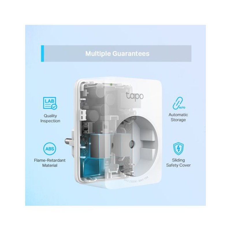 TP-LINK TAPO-P100  Smart Αντάπτορας Ρεύματος Wi-Fi, Bluetooth, Ver. 1.0 0034095