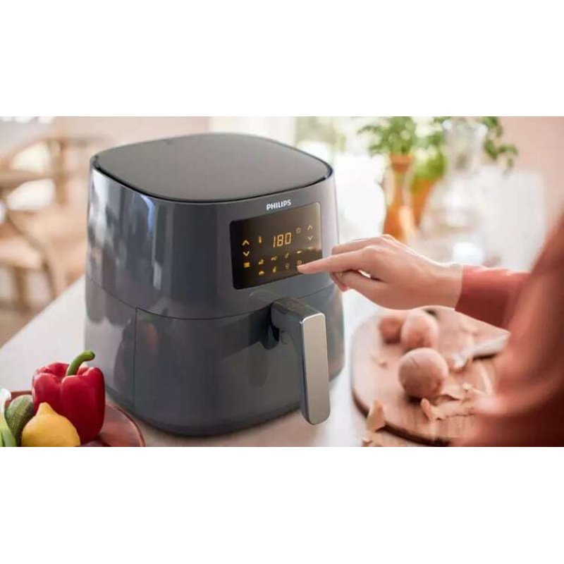 PHILIPS HD9255/60 Φριτέζα Αέρος με Αποσπώμενο Κάδο 4.1lt Γκρι 0034212 PHILIPS HD9255/60 Φριτέζα Αέρος με Αποσπώμενο Κάδο 4.1lt Γκρι 0034212