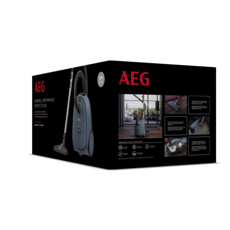 AEG AB61C2DB Ηλεκτρική Σκούπα 850W με Σακούλα 3.5lt Μπλε 0034270 AEG AB61C2DB Ηλεκτρική Σκούπα 850W με Σακούλα 3.5lt Μπλε 0034270