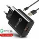 LAMTECH LAM021967 USB Quick Charge 3.0 3A με καλώδιο micro USB 1m 0034348