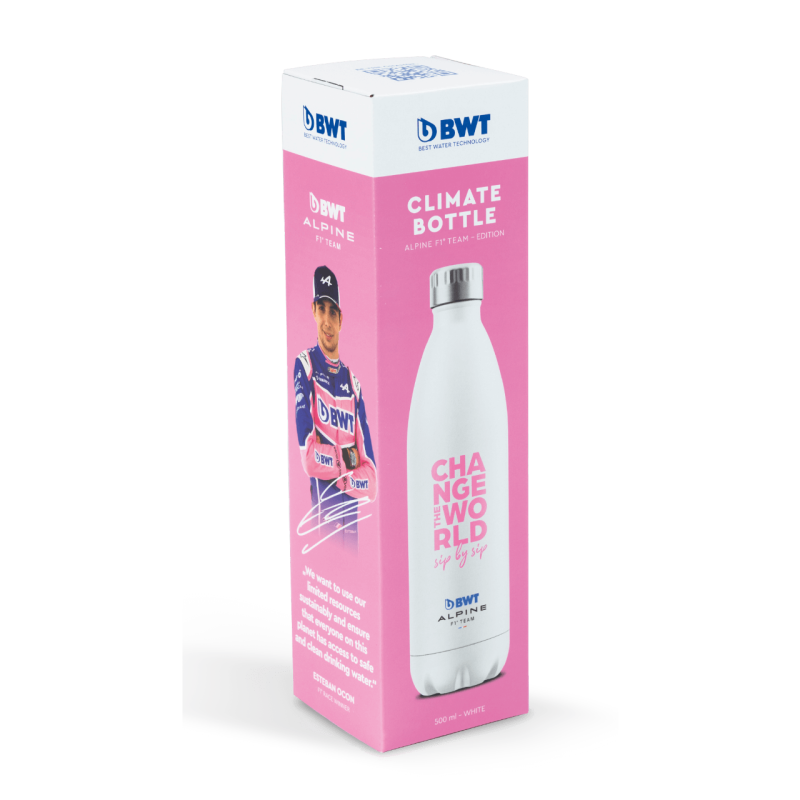 BWT Alpine F1 Team Bottle Μπουκάλι 500ml Λευκό με διπλό τοίχωμα (Made in Austria) 0034402 BWT Alpine F1 Team Bottle Μπουκάλι 500ml Λευκό με διπλό τοίχωμα (Made in Austria) 0034402