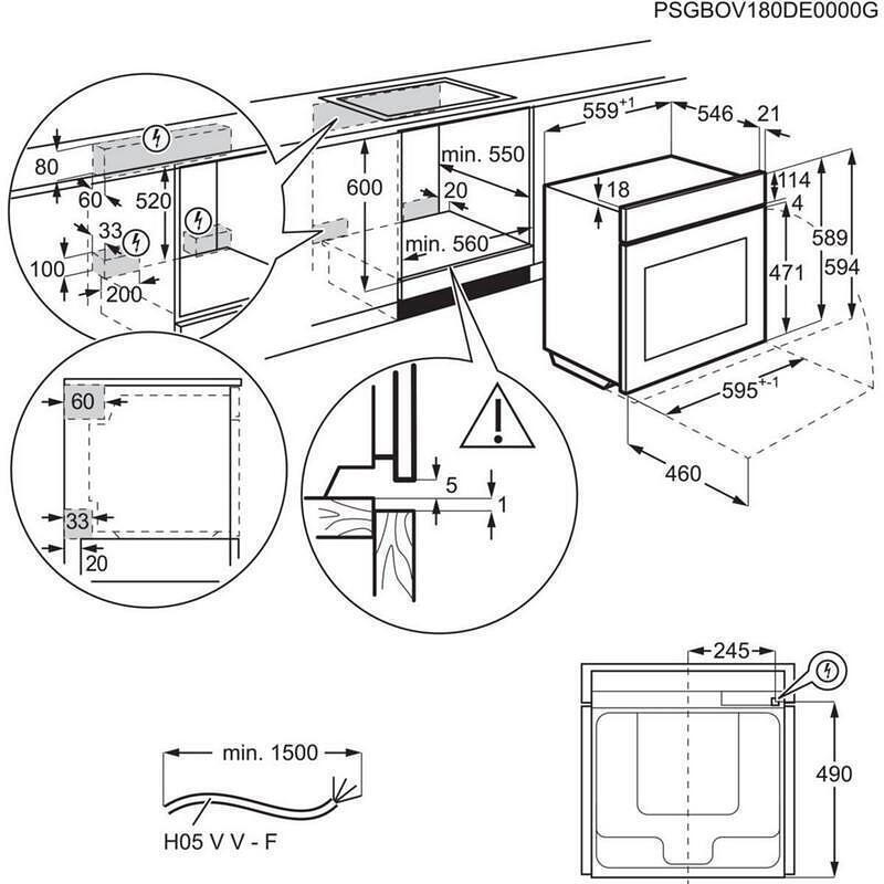AEG BCE556360B Φούρνος άνω Πάγκου 71lt χωρίς Εστίες Π59.5εκ. Μαύρος 0034557 AEG BCE556360B Φούρνος άνω Πάγκου 71lt χωρίς Εστίες Π59.5εκ. Μαύρος 0034557