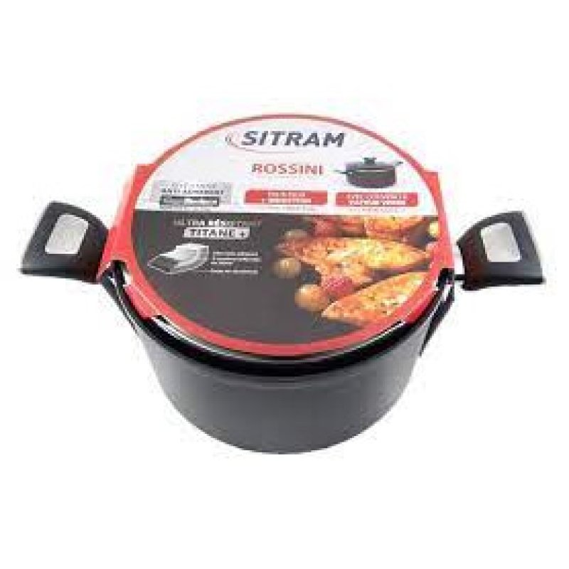 SITRAM Rossini 24cm Βαθιά Κατσαρόλα με Καπάκι από Αλουμίνιο 711769 0034873 SITRAM Rossini 24cm Βαθιά Κατσαρόλα με Καπάκι από Αλουμίνιο 711769 0034873