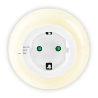 SONORA Ring Light 3 LED Φωτιστικό Νυκτός Πρίζας με Φωτοκύτταρο 0034934