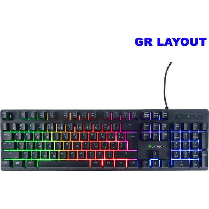 LAMTECH LAM021325 Gaming Πληκτρολόγιο με RGB φωτισμό (Ελληνικό) 0035255 LAMTECH LAM021325 Gaming Πληκτρολόγιο με RGB φωτισμό (Ελληνικό) 0035255