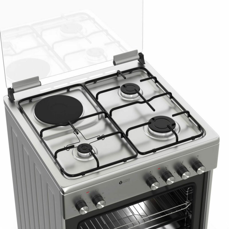 THERMOGATZ TGS 3521 IX Κουζίνα 60lt με Εστίες Υγραερίου & Ρεύματος Π60εκ. Inox 0035524 THERMOGATZ TGS 3521 IX Κουζίνα 60lt με Εστίες Υγραερίου & Ρεύματος Π60εκ. Inox 0035524