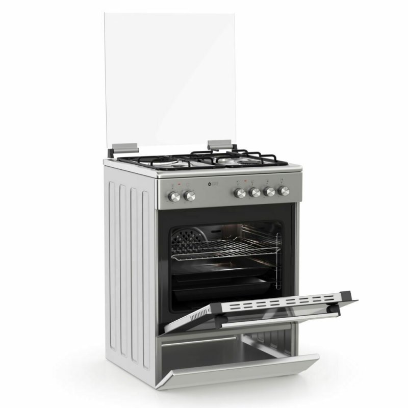 THERMOGATZ TGS 3521 IX Κουζίνα 60lt με Εστίες Υγραερίου & Ρεύματος Π60εκ. Inox 0035524 THERMOGATZ TGS 3521 IX Κουζίνα 60lt με Εστίες Υγραερίου & Ρεύματος Π60εκ. Inox 0035524