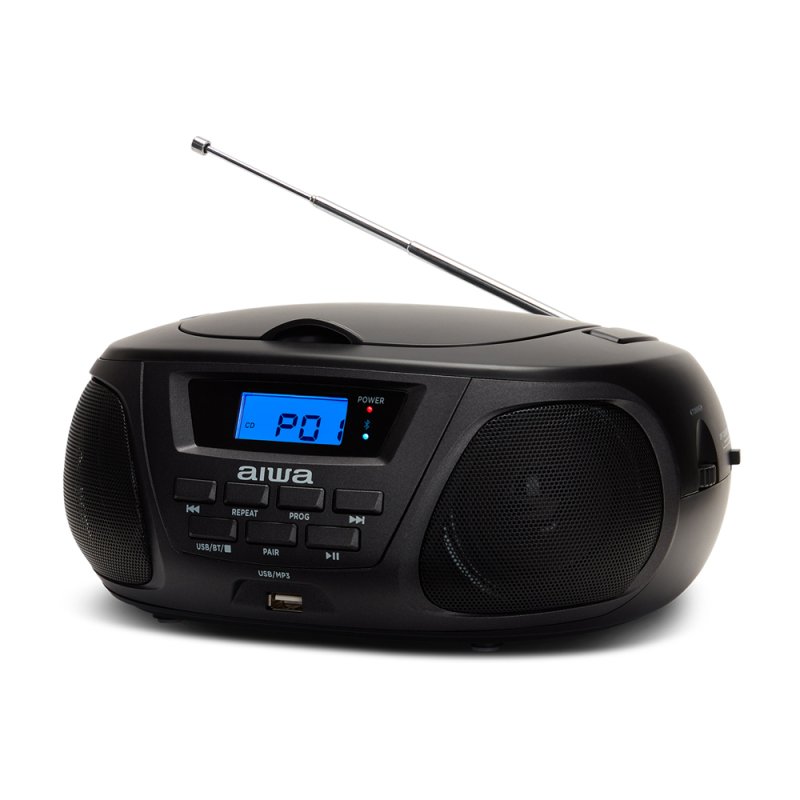 AIWA BBTU-300BKMKII Φορητό Ηχοσύστημα με Bluetooth / CD / USB / Ραδιόφωνο σε Μαύρο Χρώμα 0035564 AIWA BBTU-300BKMKII Φορητό Ηχοσύστημα με Bluetooth / CD / USB / Ραδιόφωνο σε Μαύρο Χρώμα 0035564