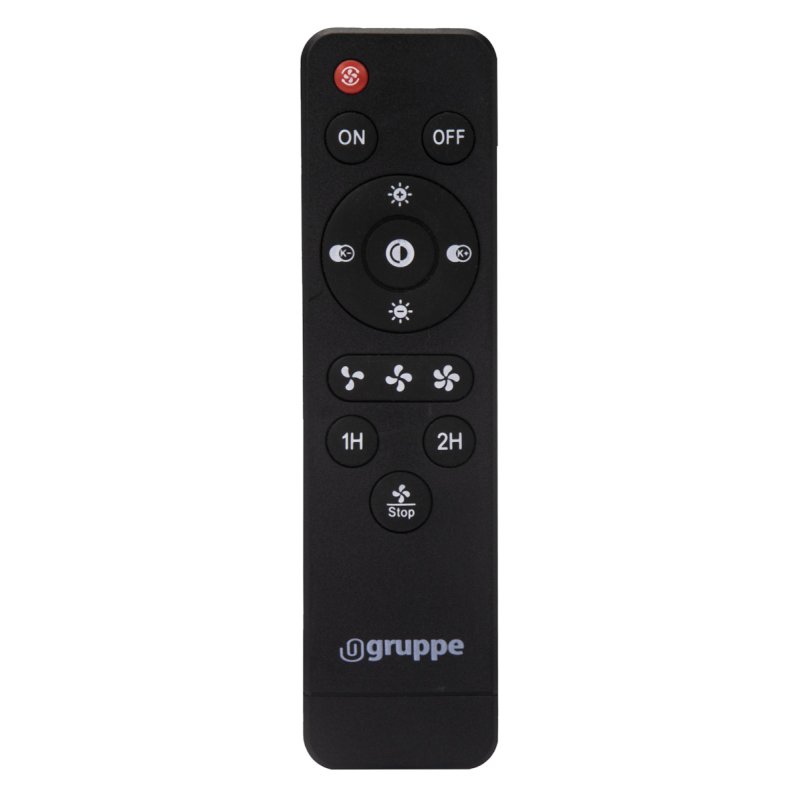 GRUPPE RX3310 Ανεμιστήρας Οροφής 50cm με Φως και Τηλεχειριστήριο Μαύρος 0035615
