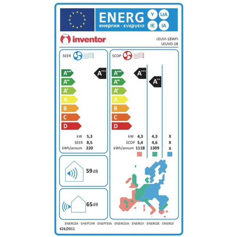 INVENTOR LHUVI-18WFI/LHUVO-18 LEON Κλιματιστικό Inverter 18.000Btu (18άρι) 0035802 INVENTOR LHUVI-18WFI/LHUVO-18 LEON Κλιματιστικό Inverter 18.000Btu (18άρι) 0035802