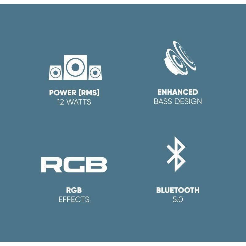 SONIC GEAR IOX 3 Ηχεία Υπολογιστή 2.1 με RGB Φωτισμό και Bluetooth Ισχύος 12W σε Μαύρο Χρώμα 0036012 SONIC GEAR IOX 3 Ηχεία Υπολογιστή 2.1 με RGB Φωτισμό και Bluetooth Ισχύος 12W σε Μαύρο Χρώμα 0036012