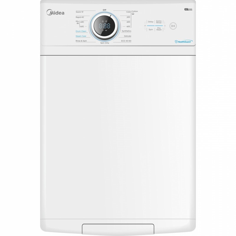 MIDEA MF100T80B/W-GR Πλυντήριο Ρούχων Άνω Φόρτωσης 8 kg 1300rpm 0036014 MIDEA MF100T80B/W-GR Πλυντήριο Ρούχων Άνω Φόρτωσης 8 kg 1300rpm 0036014