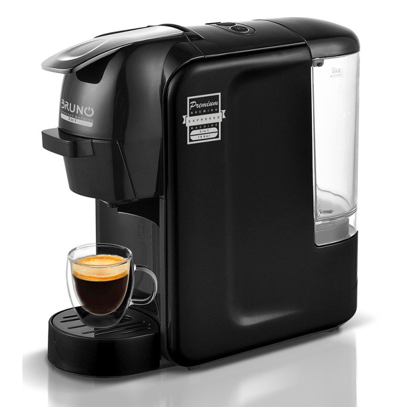 BRUNO BRN-0124 Καφετίερα Espresso 3 σε 1 1450W Πίεσης 19bar Μαύρη 0036071 BRUNO BRN-0124 Καφετίερα Espresso 3 σε 1 1450W Πίεσης 19bar Μαύρη 0036071
