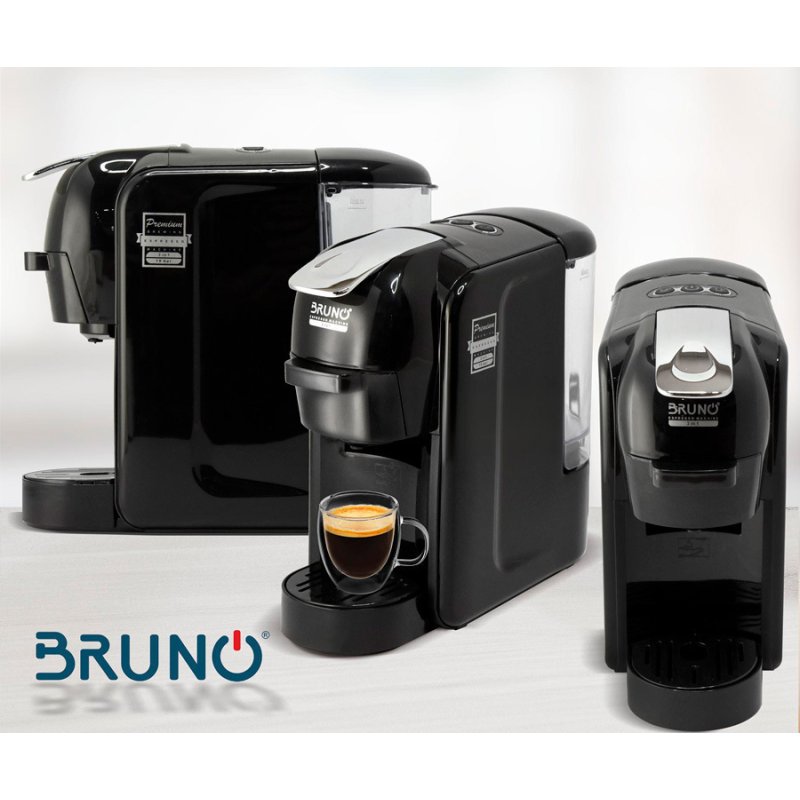 BRUNO BRN-0124 Καφετίερα Espresso 3 σε 1 1450W Πίεσης 19bar Μαύρη 0036071 BRUNO BRN-0124 Καφετίερα Espresso 3 σε 1 1450W Πίεσης 19bar Μαύρη 0036071