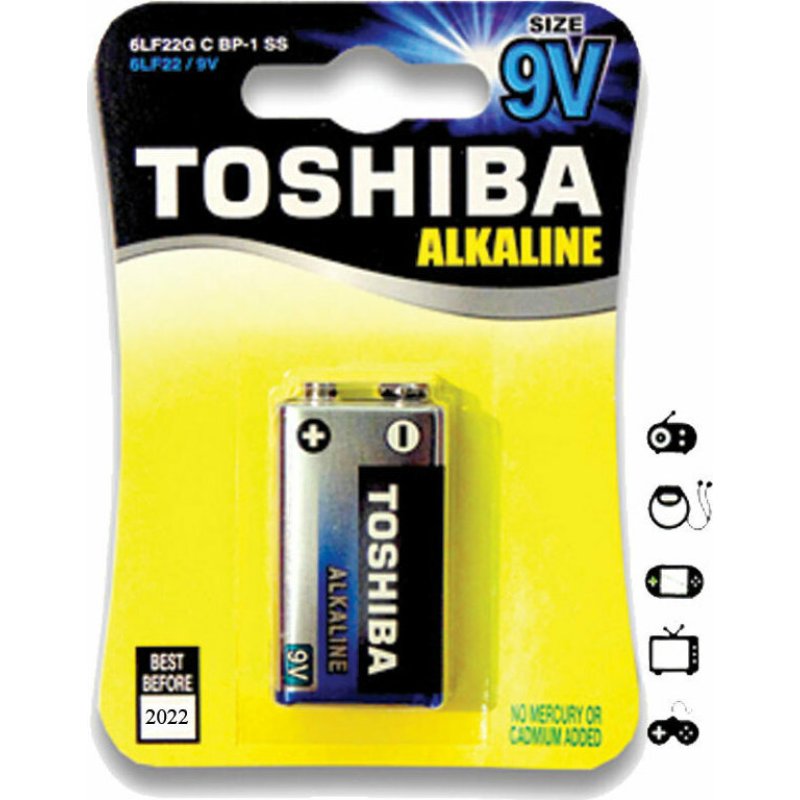 TOSHIBA 6LR61GCP BP-1 9V Αλκαλικές Μπαταρίες (τ-0152653) 0036096 TOSHIBA 6LR61GCP BP-1 9V Αλκαλικές Μπαταρίες (τ-0152653) 0036096