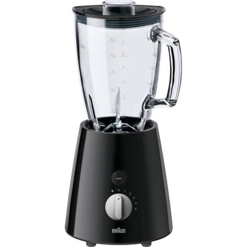 BRAUN JB3060BK TRIBUTE Type 6186 Μπλέντερ για Smoothies με Γυάλινη Κανάτα 1.75lt 800W Μαύρο 0036280 BRAUN JB3060BK TRIBUTE Type 6186 Μπλέντερ για Smoothies με Γυάλινη Κανάτα 1.75lt 800W Μαύρο 0036280