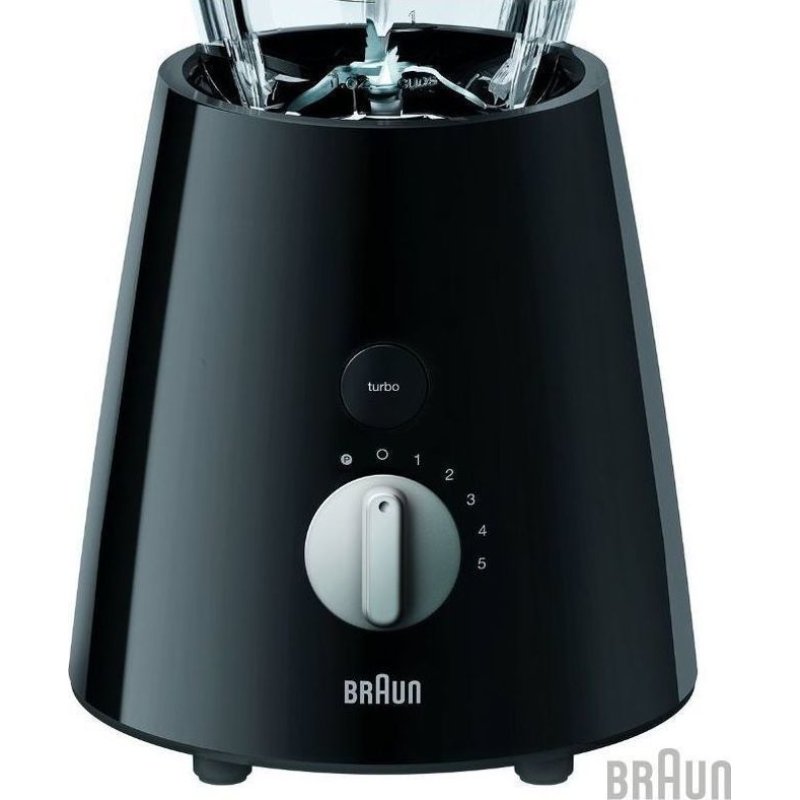 BRAUN JB3060BK TRIBUTE Type 6186 Μπλέντερ για Smoothies με Γυάλινη Κανάτα 1.75lt 800W Μαύρο 0036280 BRAUN JB3060BK TRIBUTE Type 6186 Μπλέντερ για Smoothies με Γυάλινη Κανάτα 1.75lt 800W Μαύρο 0036280