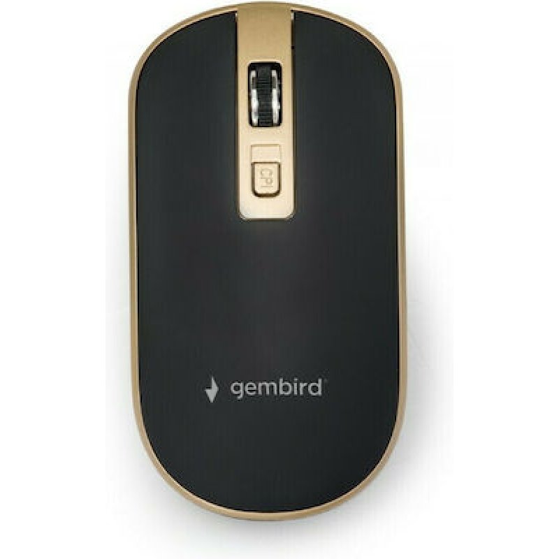 GEMBIRD MUSW-4B-06-BG Ασύρματο Ποντίκι Μαύρο/Χρυσό 0036617 GEMBIRD MUSW-4B-06-BG Ασύρματο Ποντίκι Μαύρο/Χρυσό 0036617