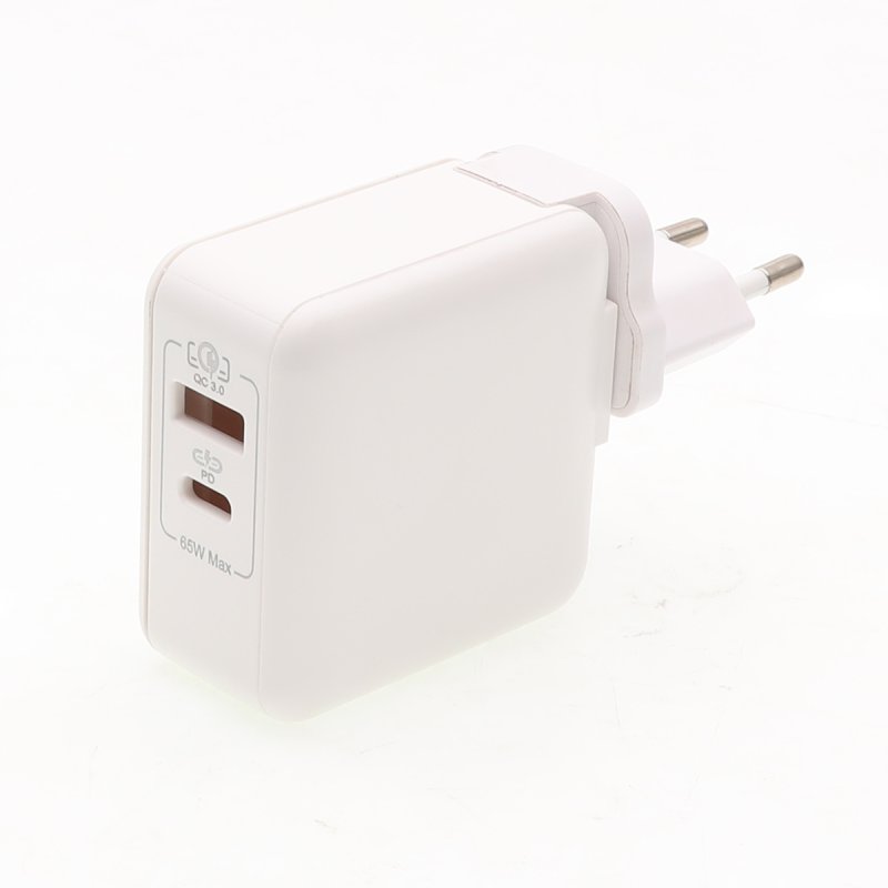 LAMTECH (LAM023558) Φορτιστής Χωρίς Καλώδιο με Θύρα USB-A και Θύρα USB-C 65W Power Delivery / Quick Charge 3.0 Λευκός 0036621 LAMTECH (LAM023558) Φορτιστής Χωρίς Καλώδιο με Θύρα USB-A και Θύρα USB-C 65W Power Delivery / Quick Charge 3.0 Λευκός 0036621