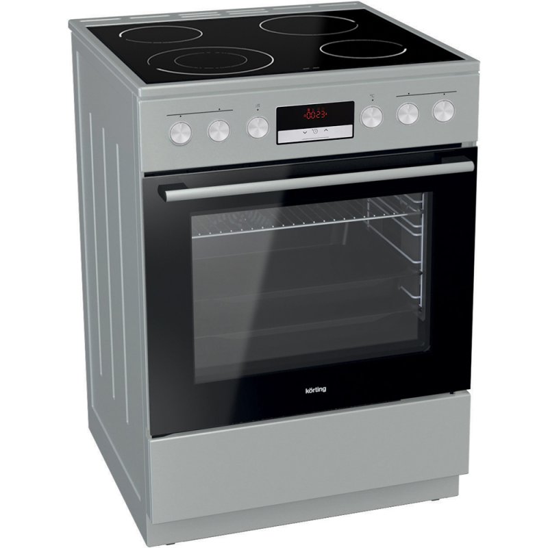 KORTING KEC6C60XPC Κουζίνα 71lt με Κεραμικές Εστίες Π60εκ. Inox 0037155 KORTING KEC6C60XPC Κουζίνα 71lt με Κεραμικές Εστίες Π60εκ. Inox 0037155