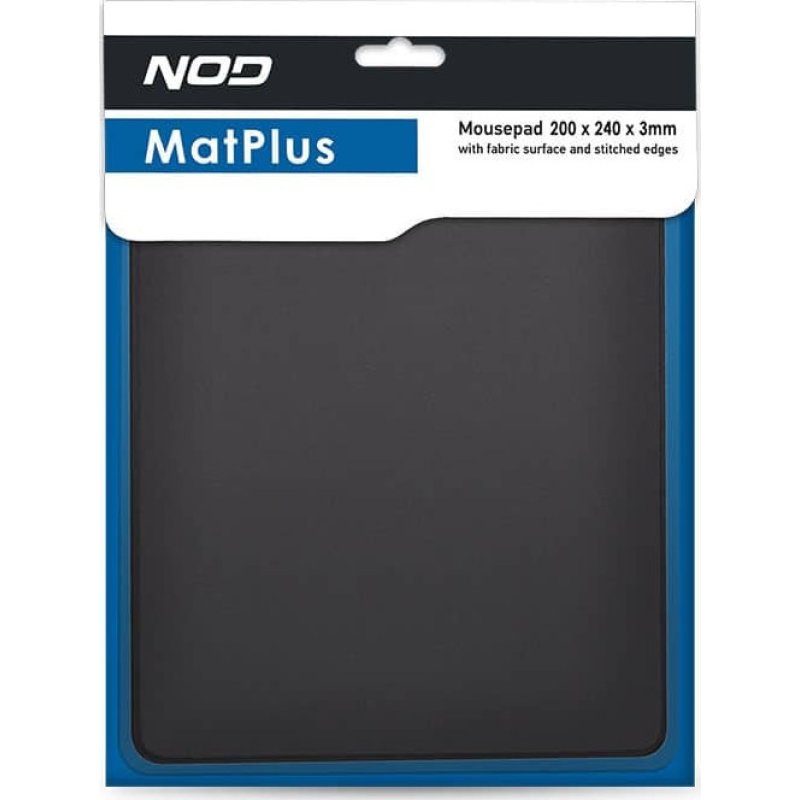 NOD MatPlus Υφασμάτινο mousepad 200x240x3mm, με ραφή στο περίγραμμα 0037258 NOD MatPlus Υφασμάτινο mousepad 200x240x3mm, με ραφή στο περίγραμμα 0037258