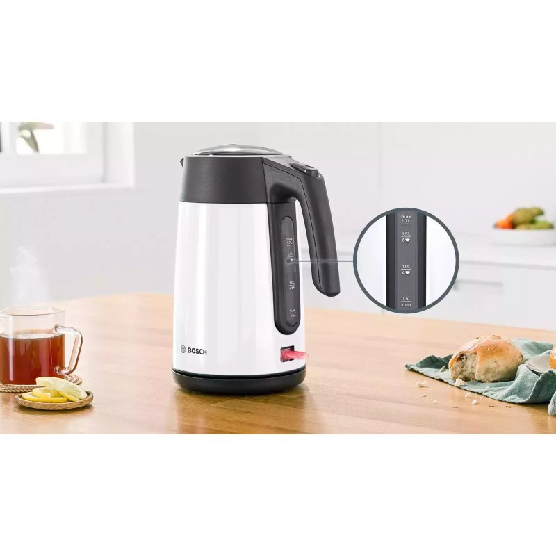 BOSCH TWK7L461 Βραστήρας 1.7lt 2400W Λευκός 0037351 BOSCH TWK7L461 Βραστήρας 1.7lt 2400W Λευκός 0037351