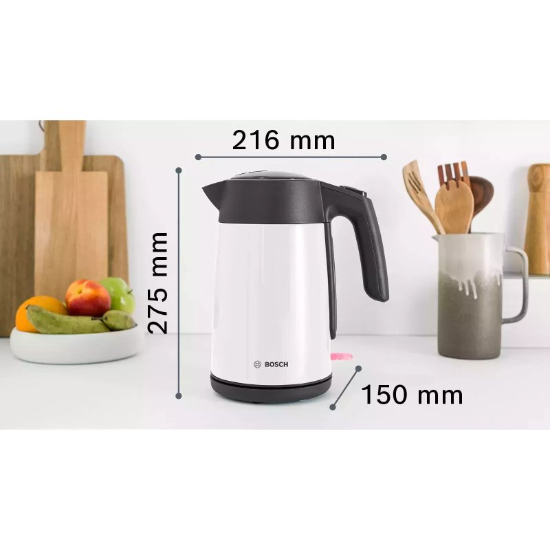 BOSCH TWK7L461 Βραστήρας 1.7lt 2400W Λευκός 0037351 BOSCH TWK7L461 Βραστήρας 1.7lt 2400W Λευκός 0037351