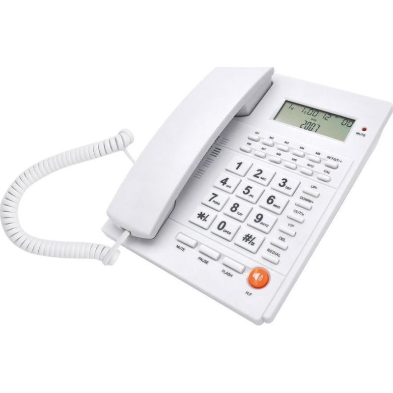TELCO ΤΜ-PA117 Ενσύρματο Τηλέφωνο Γραφείου Λευκό 0037604 TELCO ΤΜ-PA117 Ενσύρματο Τηλέφωνο Γραφείου Λευκό 0037604