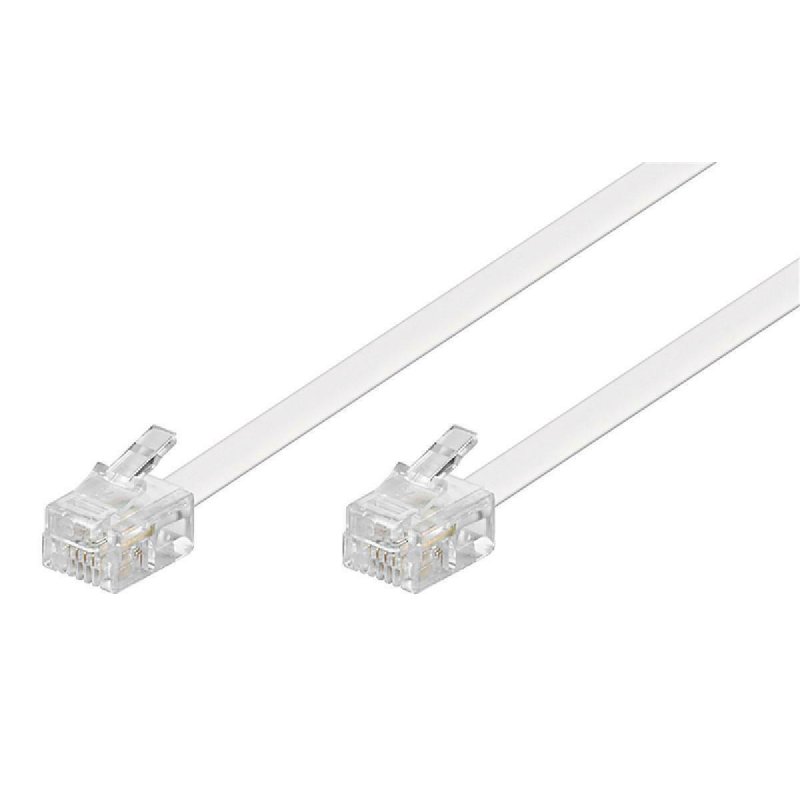 GOOBAY καλώδιο τηλεφώνου 93065, RJ11 6P4C, CCA, 15m, λευκό 0037685 GOOBAY καλώδιο τηλεφώνου 93065, RJ11 6P4C, CCA, 15m, λευκό 0037685