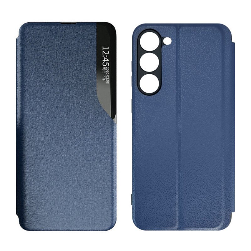 POWERTECH MOB-1916 Θήκη Smart View Για Samsung S23 Plus, Μπλε 0037910 POWERTECH MOB-1916 Θήκη Smart View Για Samsung S23 Plus, Μπλε 0037910