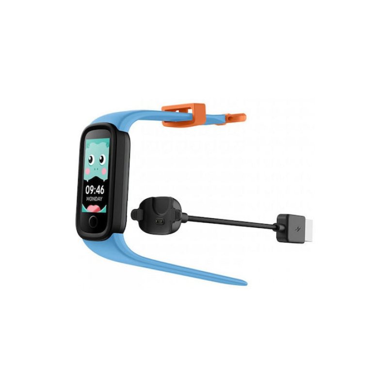 Kiddoboo KR01LBLU Smart Band Παιδικό Smartwatch με Λουράκι από Καουτσούκ/Πλαστικό Γαλάζιο 0037915