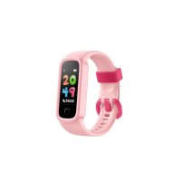 Kiddoboo KR01PNK Smart Band Παιδικό Smartwatch με Λουράκι από Καουτσούκ/Πλαστικό Ροζ 0037916