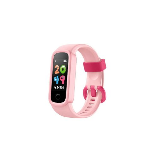 Kiddoboo KR01PNK Smart Band Παιδικό Smartwatch με Λουράκι από Καουτσούκ/Πλαστικό Ροζ 0037916