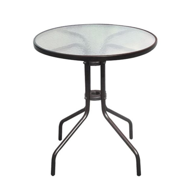 WOODWELL Balleno E2400W Τραπέζι Φ60cm Μεταλλικό Καφέ 0037950 WOODWELL Balleno E2400W Τραπέζι Φ60cm Μεταλλικό Καφέ 0037950