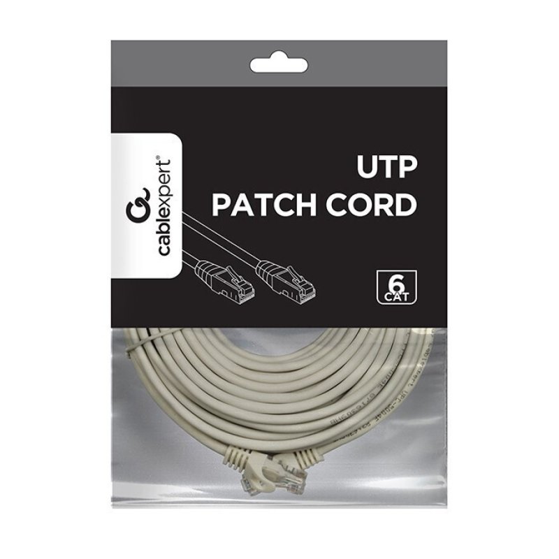 CABLEXPERT PP6U-20M Καλώδιο Δικτύου UTP CAT6 20m Γκρί 0037960 CABLEXPERT PP6U-20M Καλώδιο Δικτύου UTP CAT6 20m Γκρί 0037960