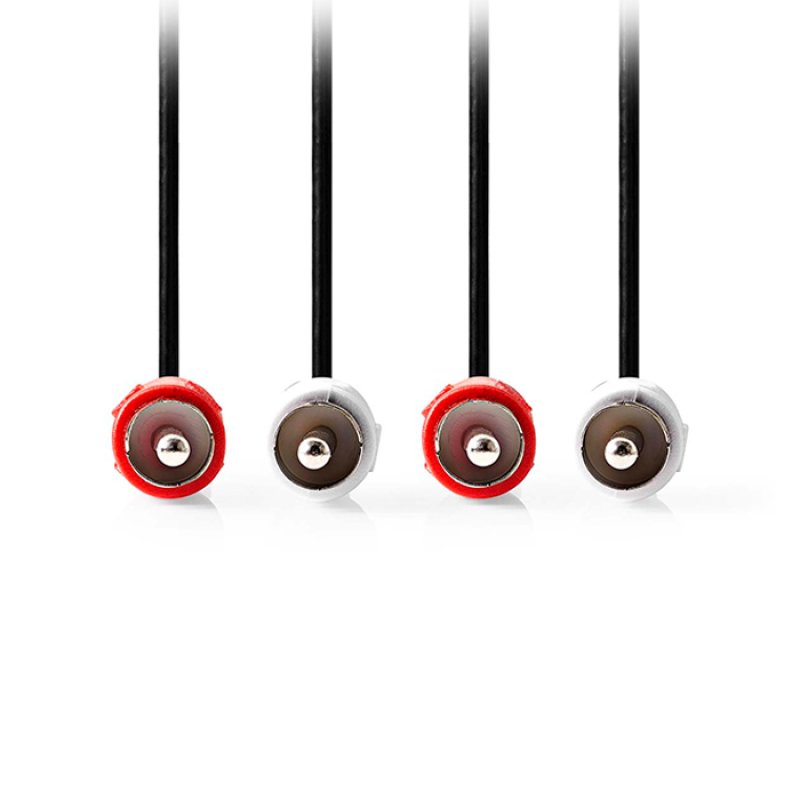 NEDIS CAGL24200BK20 καλώδιο 2x RCA αρσ. - 2x RCA αρσ., 2.00m. 0038265 NEDIS CAGL24200BK20 καλώδιο 2x RCA αρσ. - 2x RCA αρσ., 2.00m. 0038265
